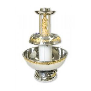 Champagne Fountain with Gold Trim